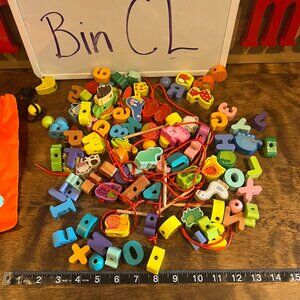 lot of kids wooden beads